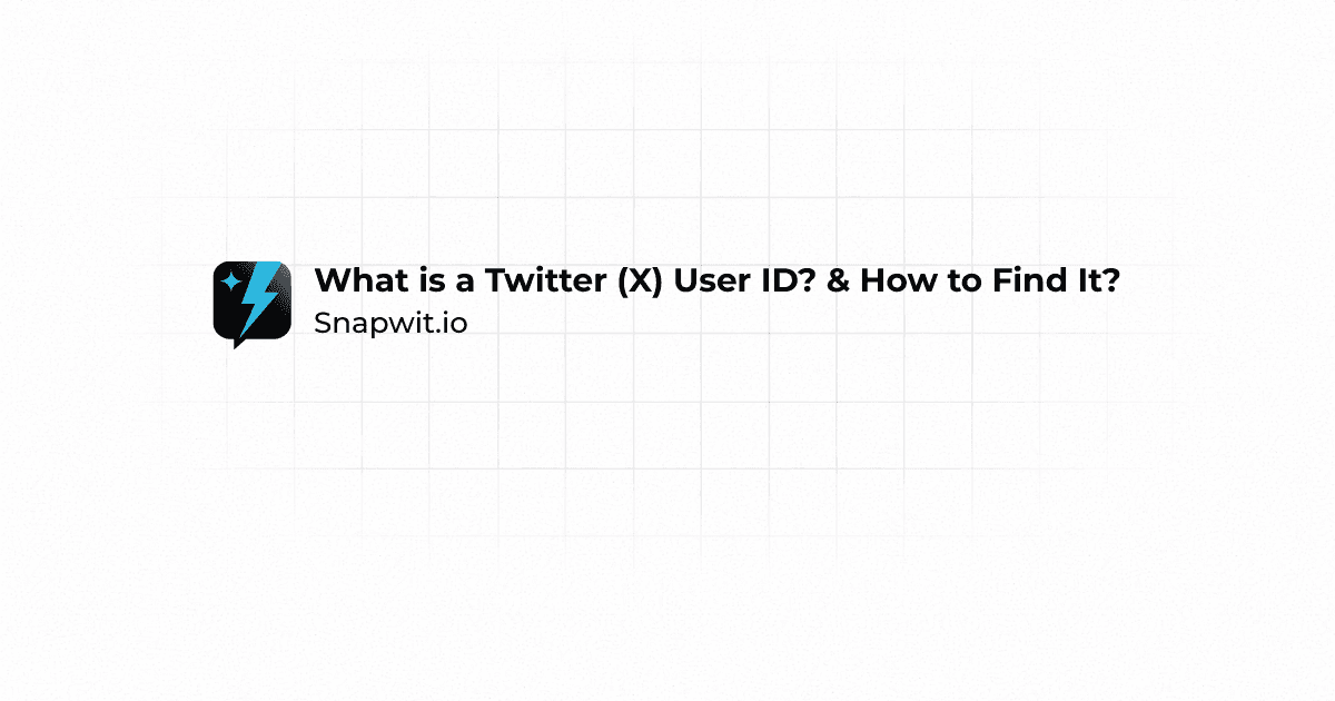 What is a Twitter (X) User ID? & How to Find It?